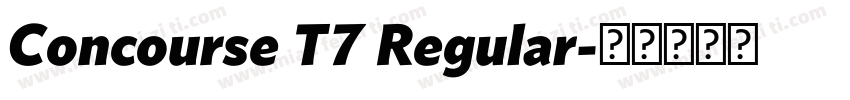 Concourse T7 Regular字体转换